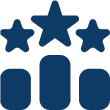 Blue star pattern with rectangles